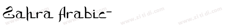 Zahra Arabic字体转换